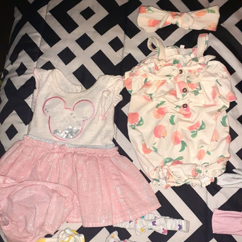 Summer babygirl 3-6 months outfits